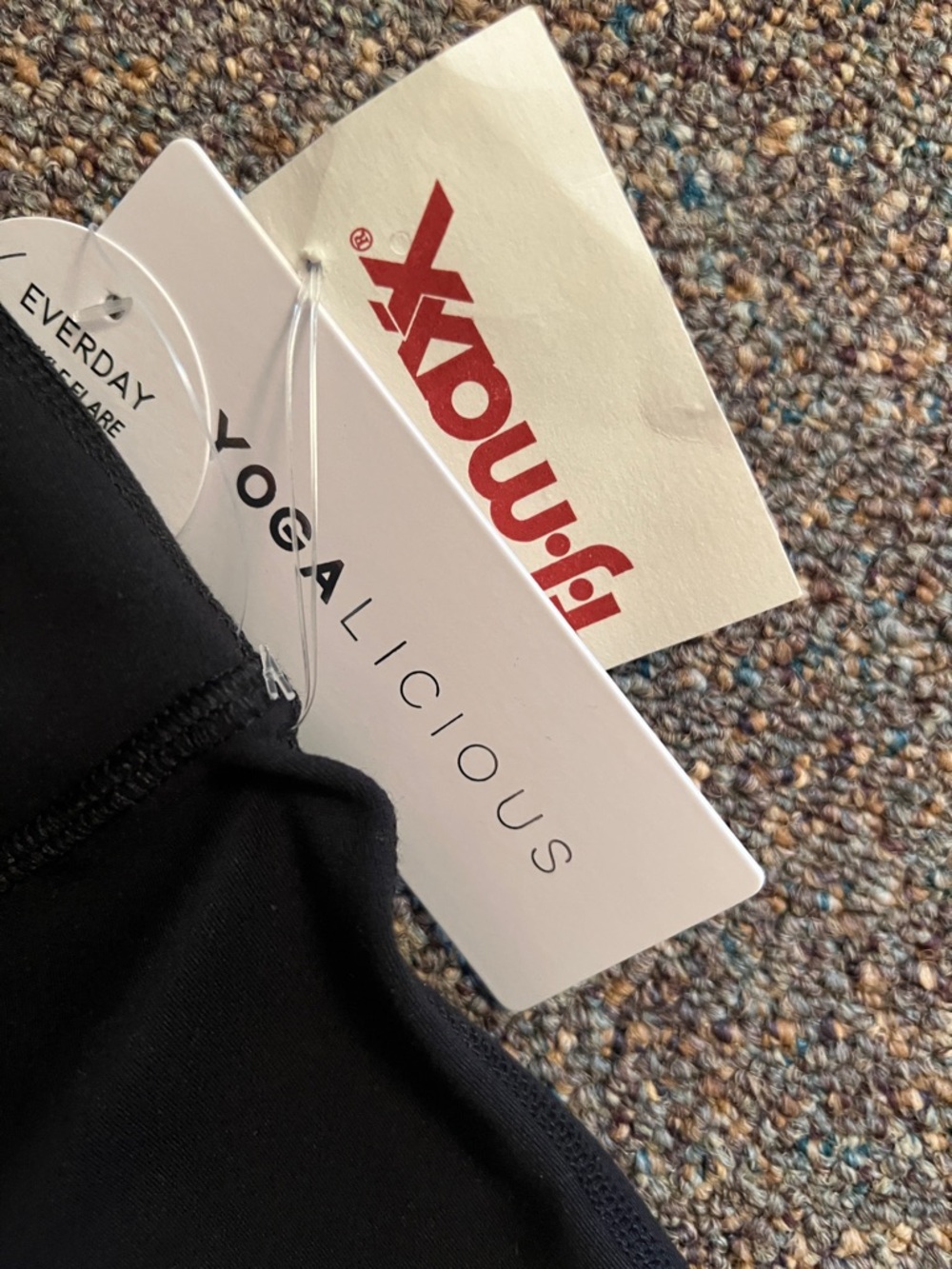 Yogalicious Black Yoga Flare Leggings - Picture 2 of 11